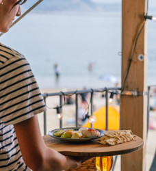 Lunch overlooking the beach