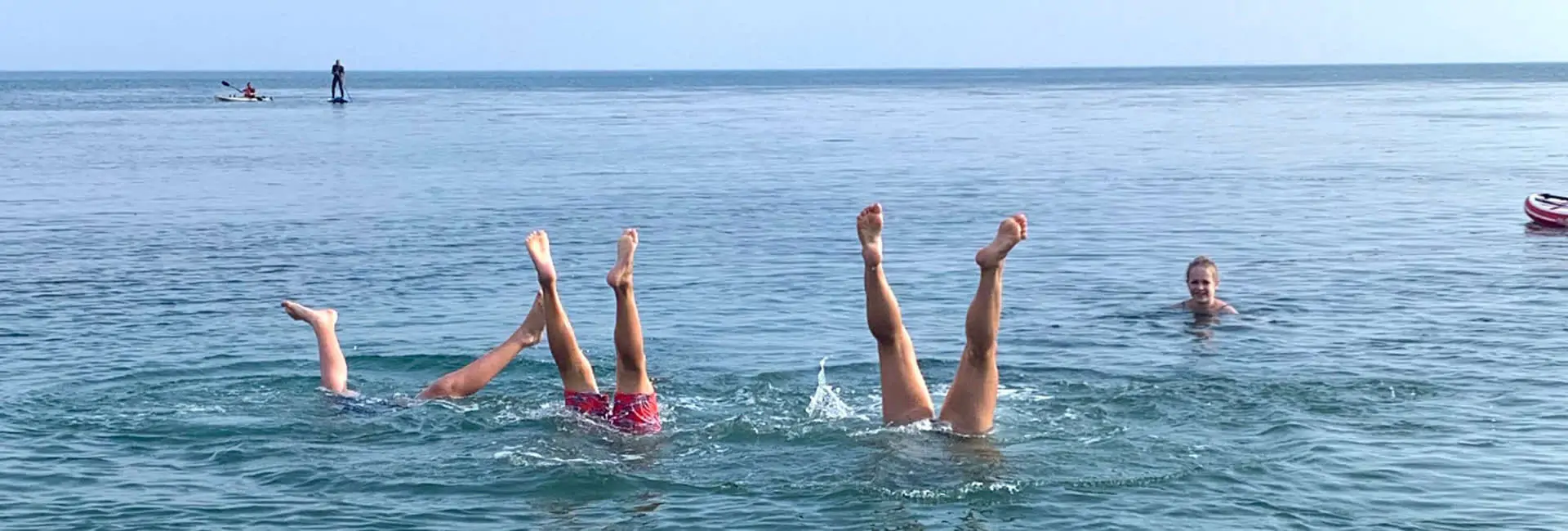 kids doing handstand