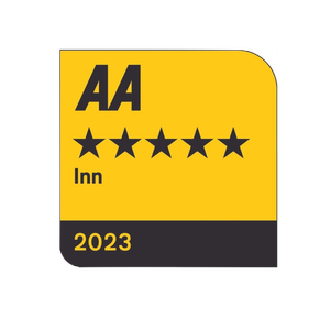 AA 5-star inn rating badge for 2023