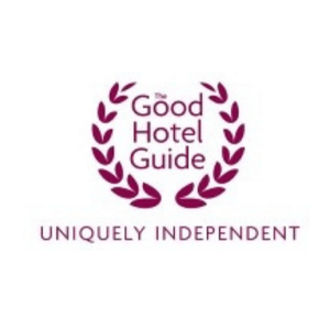 The Good Hotel Guide logo with laurel wreath and slogan 'Uniquely Independent'