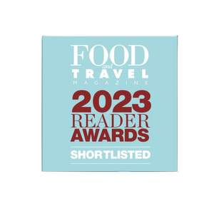 Food and Travel Magazine 2023 Reader Awards Shortlisted badge