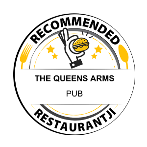 Recommended Restaurantji badge for The Queens Arms pub