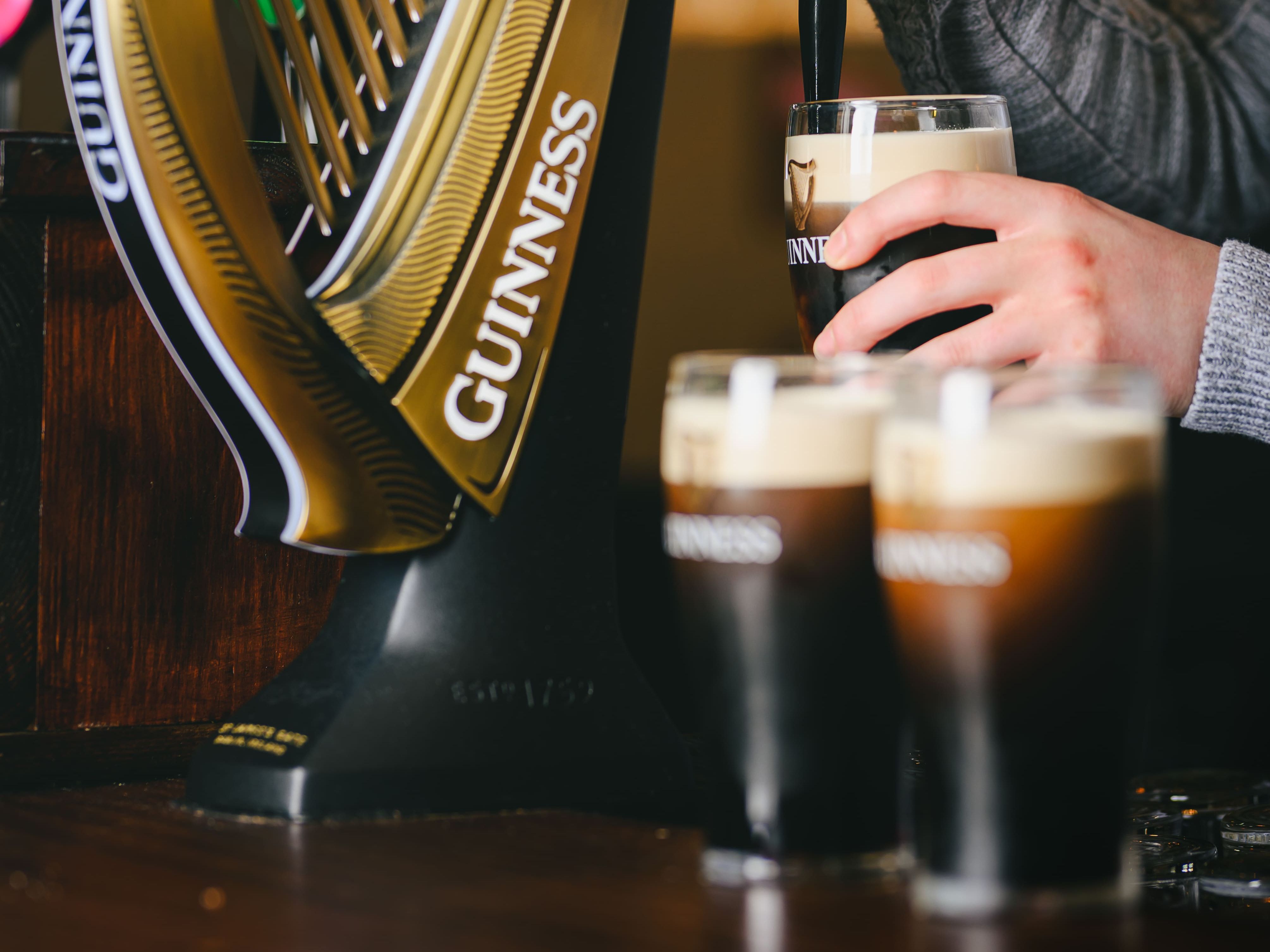 Man Pouring Guiness - Hotel Sligo