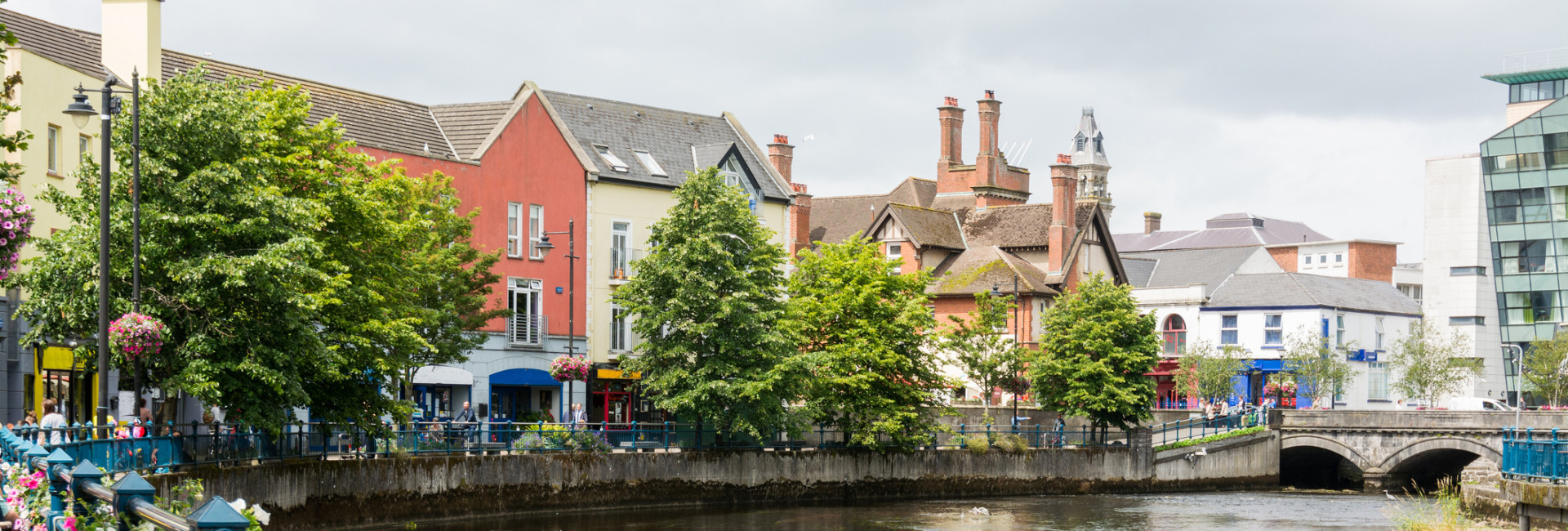 A peaceful view of the vibrant and colourful city center, highlighting the best of Sligo attractions.