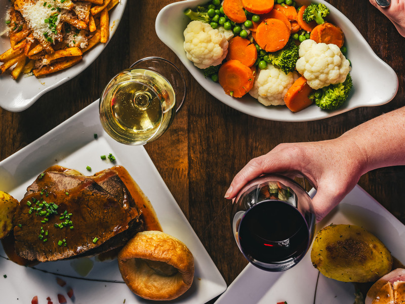 Dishes arranged on table