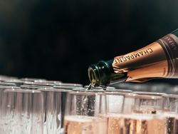 Champagne and glasses