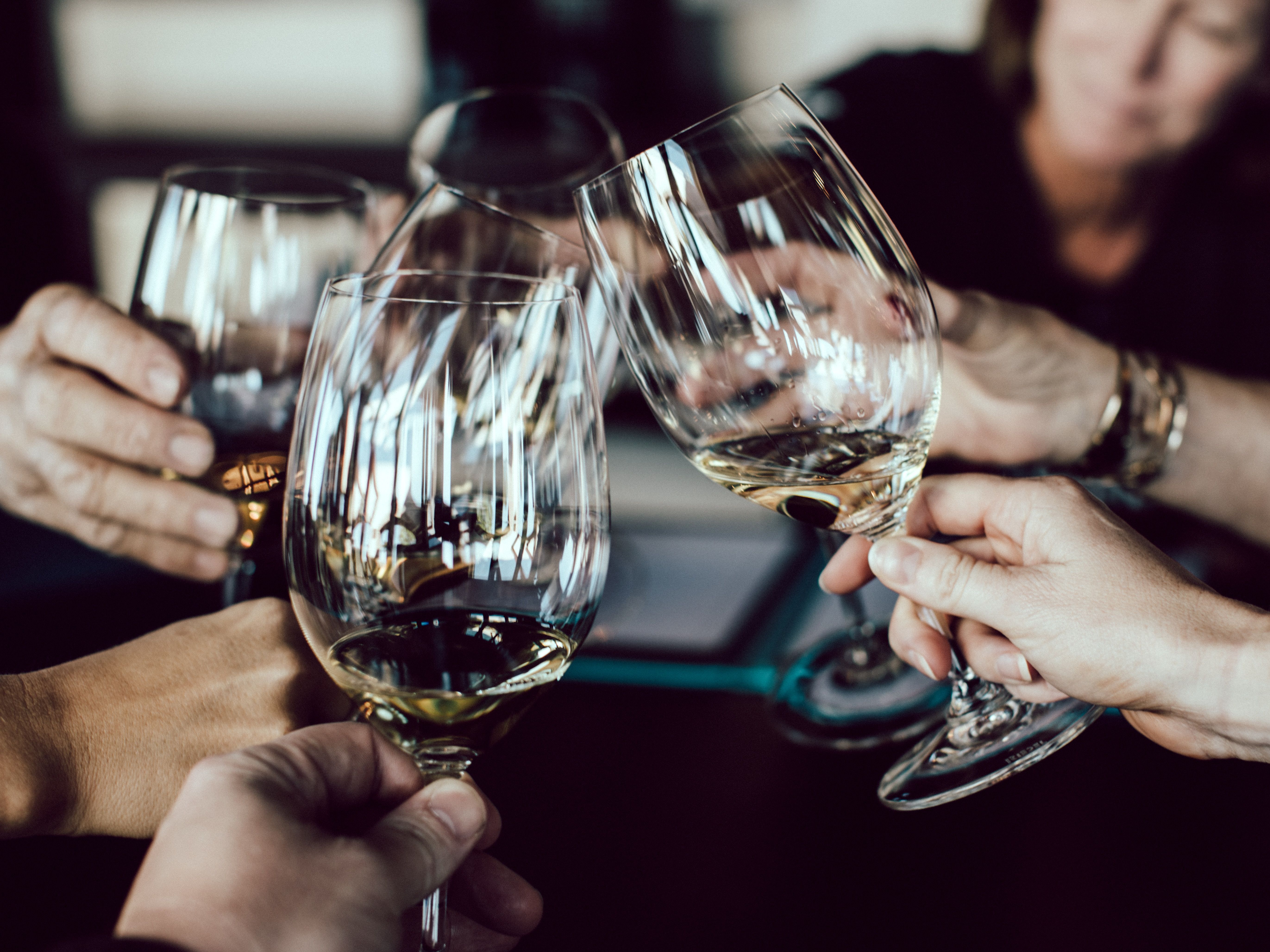 Glasses of wine