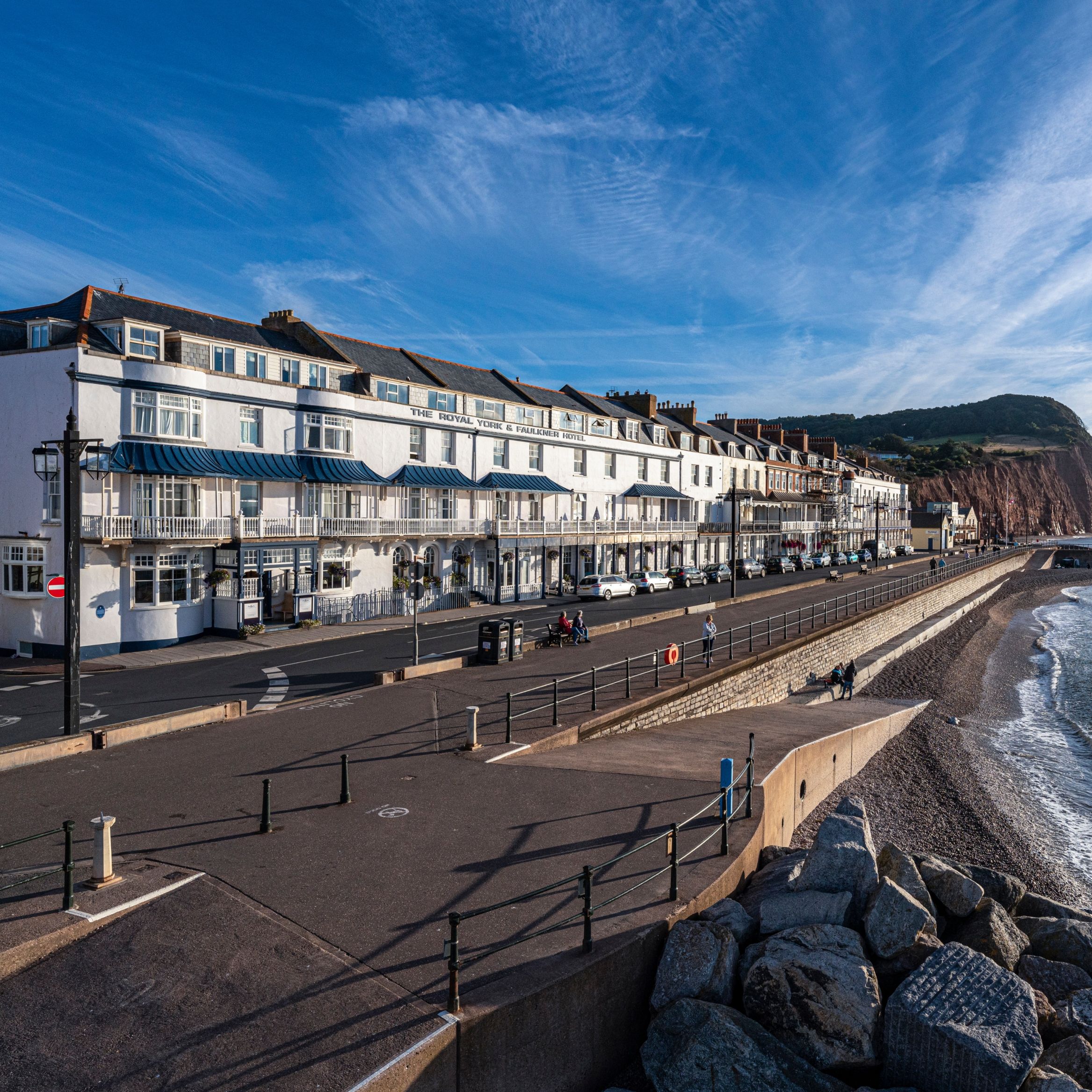 Sidmouth  Hotel esplanade seaside walk