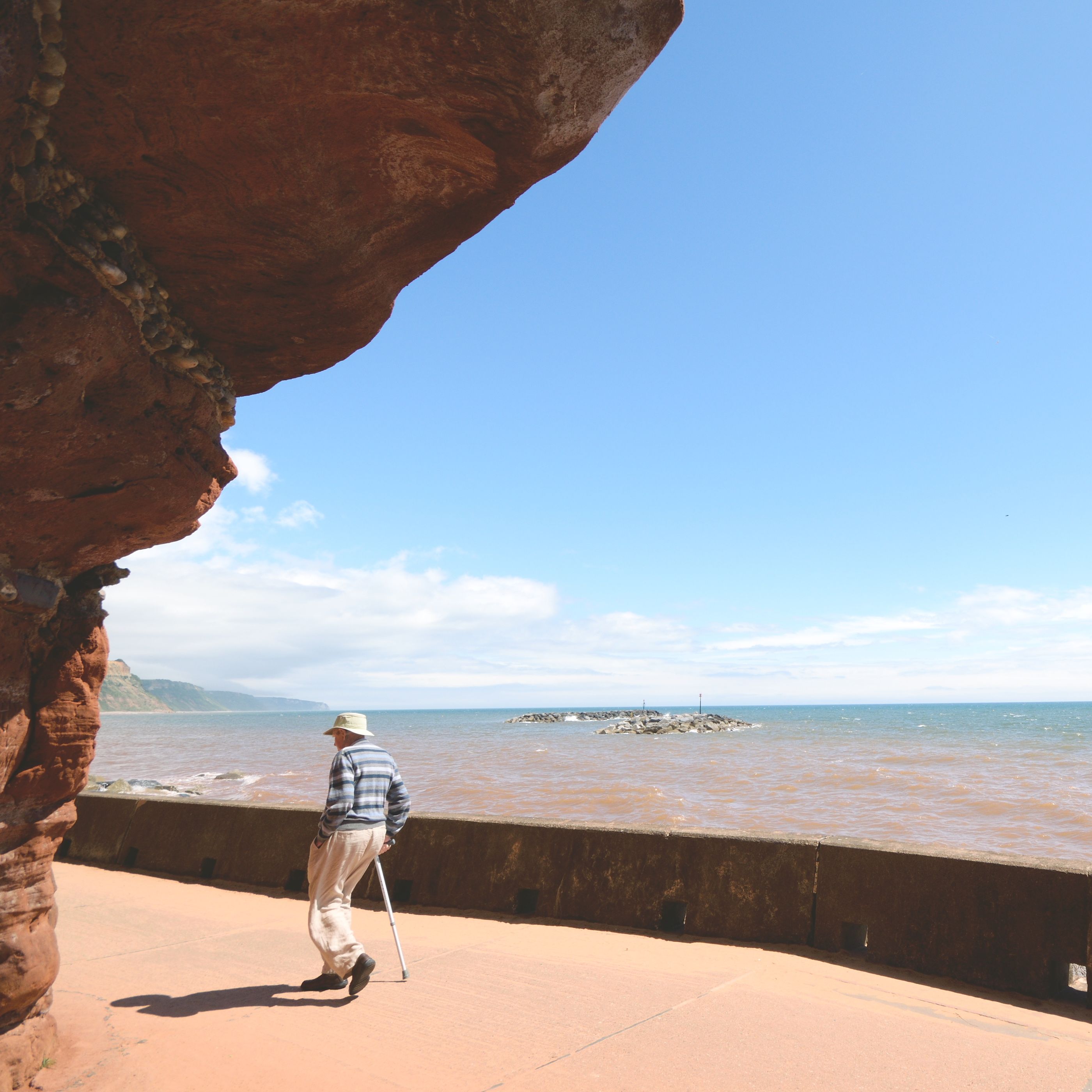 Sidmouth esplanade seaside walk