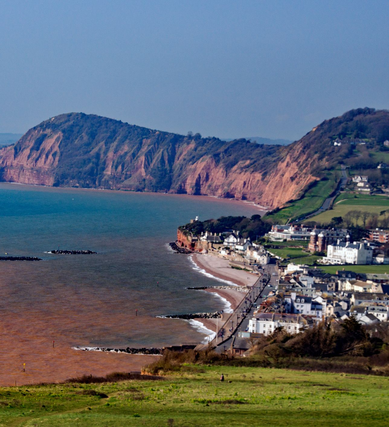 Sidmouth Sea Front Cliff view