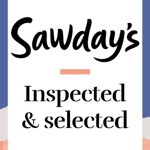 Sawday’s badge with text “Inspected & selected”
