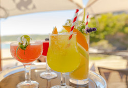 Cocktails on terrace