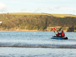 Kayaking on sea