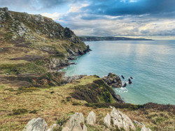 Cliffs and sea