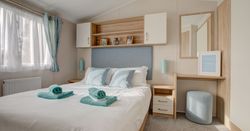 Master bedroom in spacious area