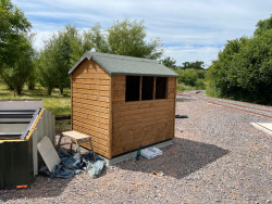 The new ticket office in place.   21/06/24