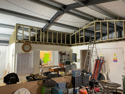 12/12/2024 The last of the stud walling erected in the meeting room.