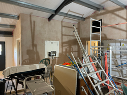 30/01/2025 the meeting room plastering completed.