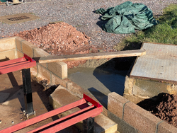 30/01/2025 new steps being constructed down to the steaming bays.