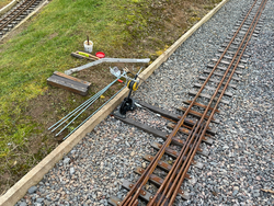 13/02/2025  new operating levers being fitted to the points.