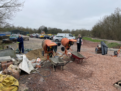 27/03/2025 The cement production facility has now been transferred to the far end of the car park.