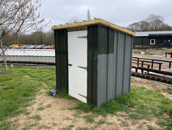 27/03/2025 The compressor house structure now complete along with a door.