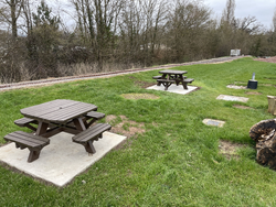 27/03/2025 The slabs for the picnic tables all completed.