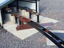 15/05/2025 The end of the new moveable track into the raised track carriage shed