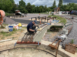 05/06/2025 Concreting of the turntable turnout.
