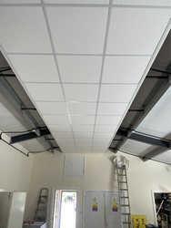 14/08/2025 The suspended ceiling in the centre of the meeting room completed.