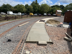 14/08/2025 The ground level track platform extension