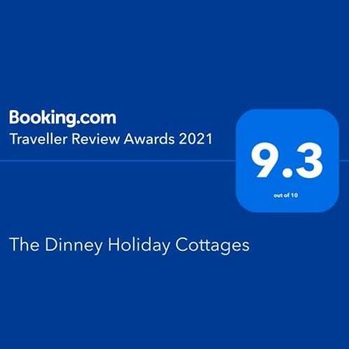 Booking.com Traveller Review Awards 2021 with a score of 9.3 out of 10 for The Dinney Holiday Cottages.
