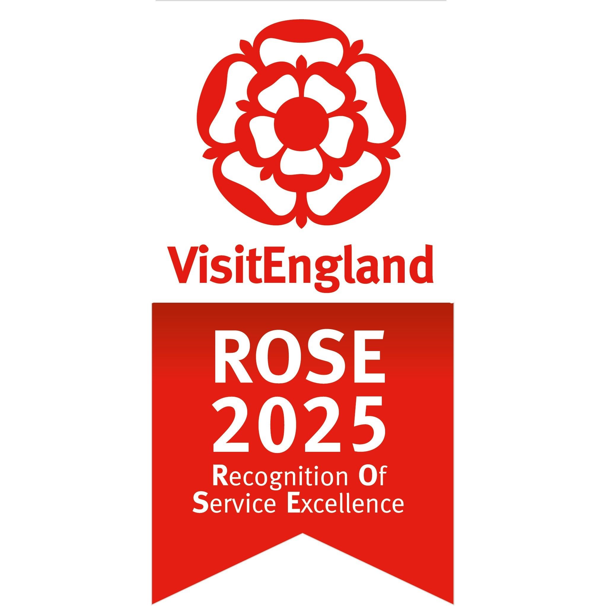VisitEngland ROSE 2025 Recognition Of Service Excellence award badge