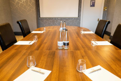 Conference table set up