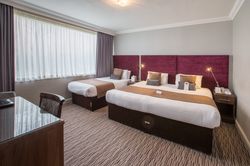 Double bed and single bed in room