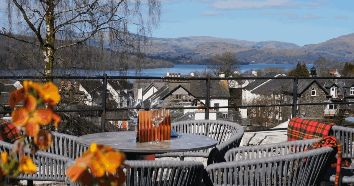 The Terrace at The Ro Hotel in Windermere