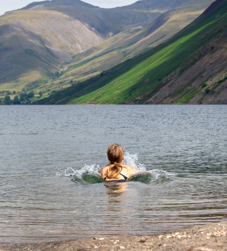 Wild swimming lake district