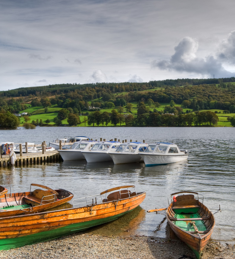 Boats on water lake district