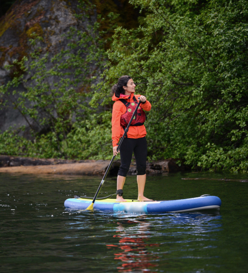 Paddle boarding lake