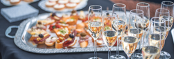 Canapes and food