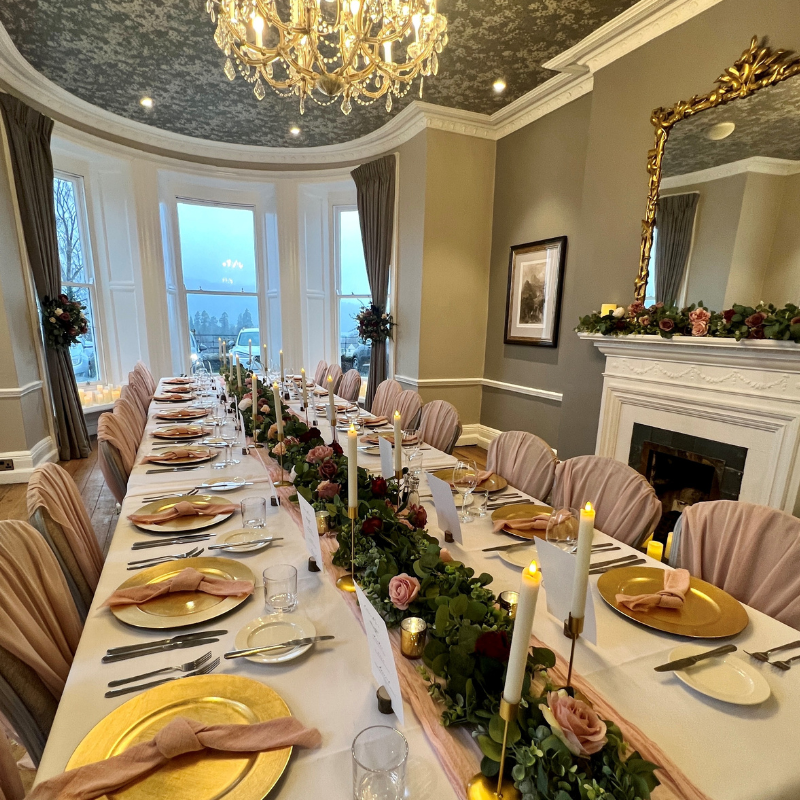 Table Setting in Sun Room