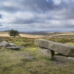 Dartmoor with Grey Skies