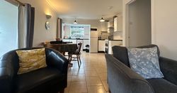Dairy Cottage open-plan living area