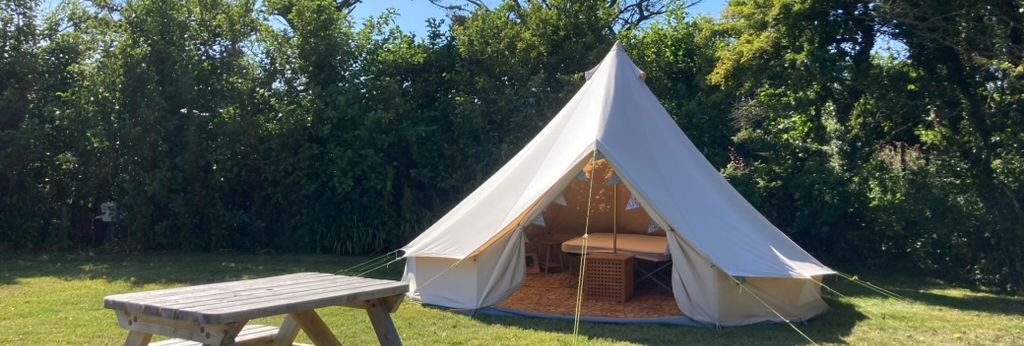Bell Tent and Picnic Bench