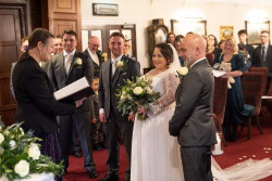 Louise Richey - Bride and groom saying vows