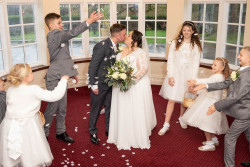 Louise Richey - Bride and groom confetti
