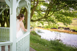 Louise Richey - Bride outside