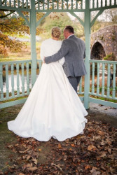 Louise Richey - Bride and groom outside