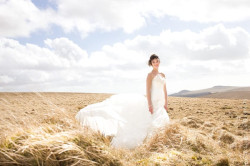 portia-crossley bride in field