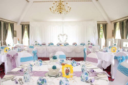 Lauren Spinks - wedding tables set up